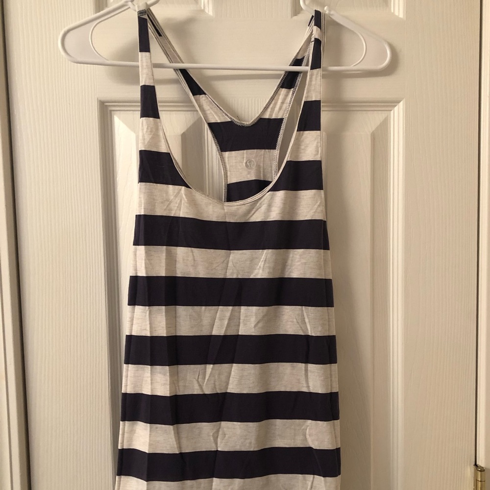 Lululemon Workout Tank- Striped- Small
